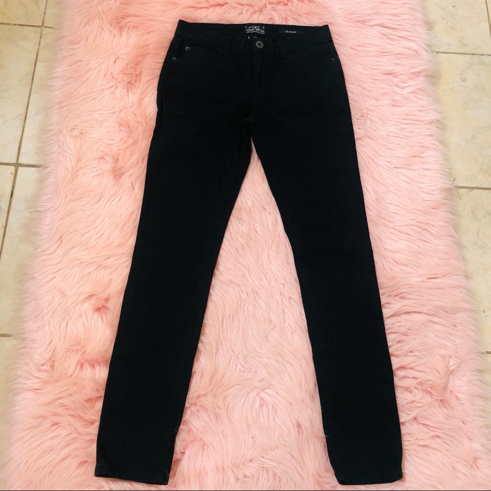Lucky Brand Zoe Skinny Jeans Black Girls Sz 16